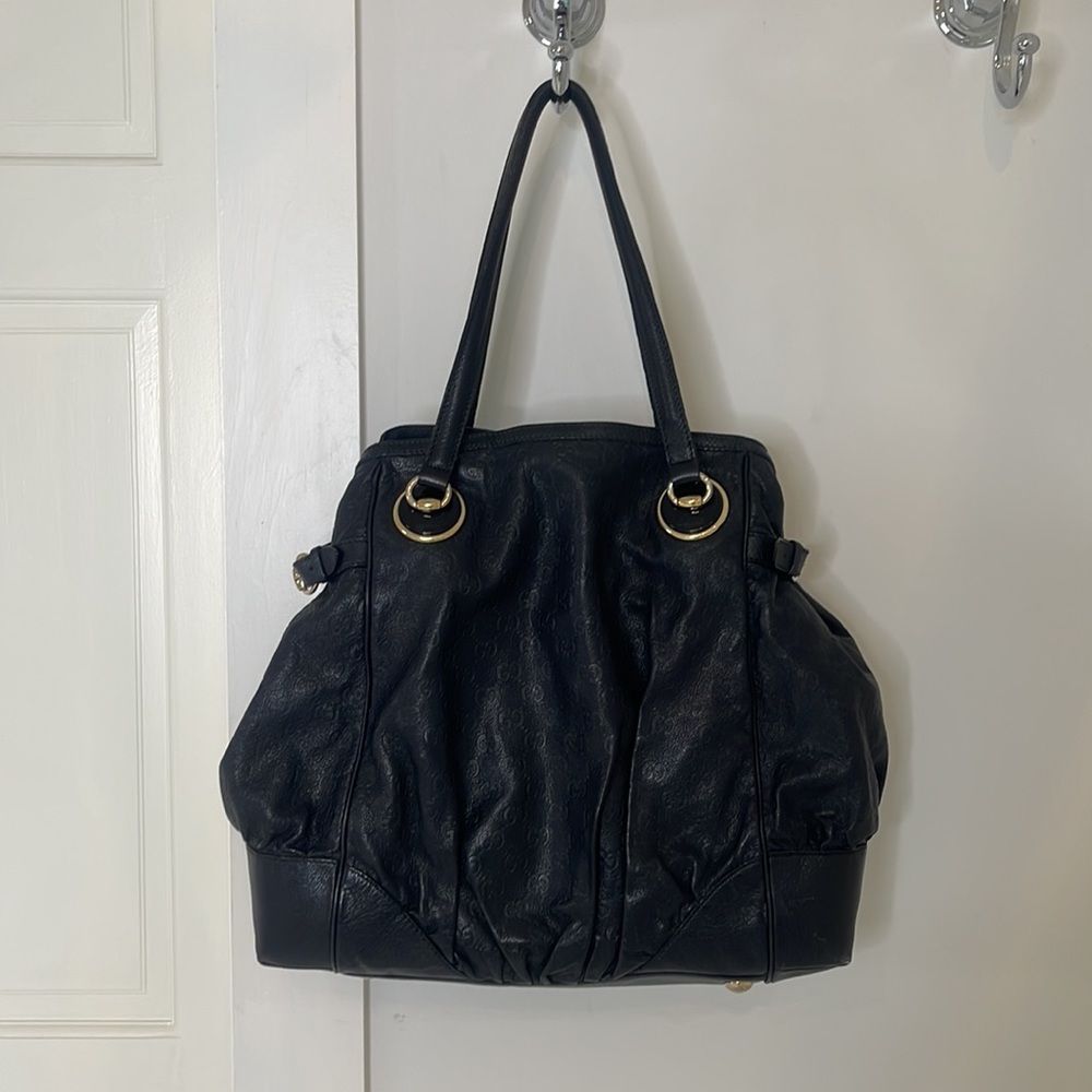Gucci GG Canvas Large Hobo. 15" (L) x 17" (W)